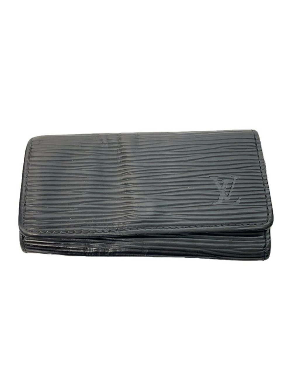 LOUIS VUITTON Multicles Epi Leather Key Case Wallet Black